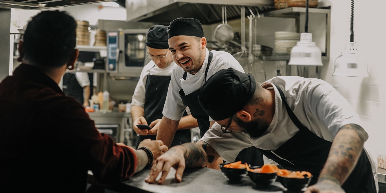 Chefs in a restaurant